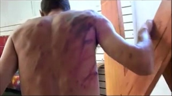 sadistic girl whips him hard  FemaleDomination.org